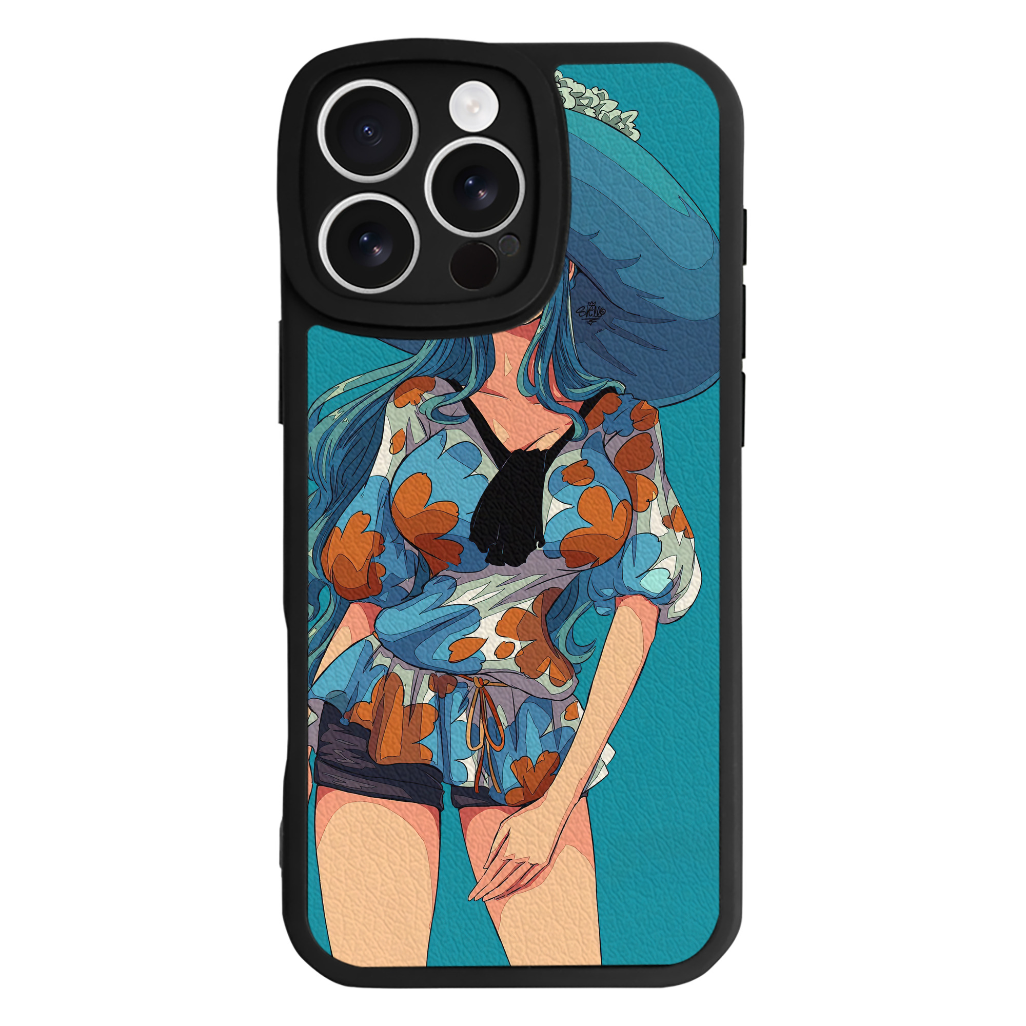 （画像用） ワンピース ONE PIECE 【iPhone 16シリーズ対応】シリコンスマホケース（レザー調） 材質：シリコン